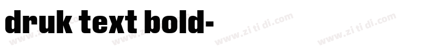 druk text bold字体转换
